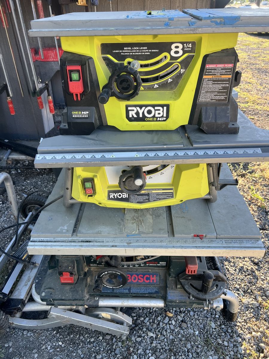 Ryobi One+ HP 8-1/4 Inch Cordless Table Saw - Useable 