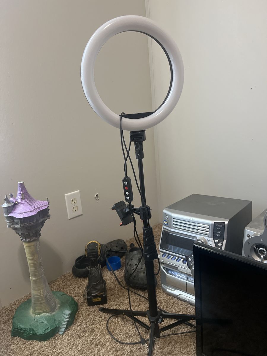 LED Ring Light with Stand and Phone Holder