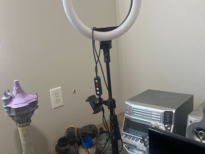LED Ring Light with Stand and Phone Holder