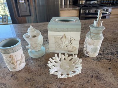 Ocean/beach themed bathroom set