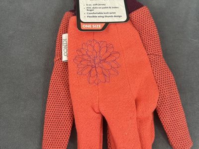 Kinco Women's 8 oz Jersey Gardening Gloves with PVC Dots - One Size (Style 830PDW)