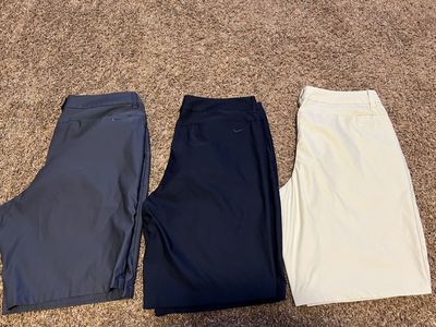 Three pair Nike DryFit Woman’s Golf Shorts Size 14