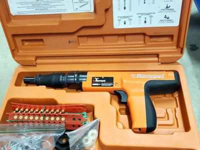 Ramset Cobra+ Powder-Actuated Fastener Tool Kit with Case, Fasteners, and Cleaning Brushes