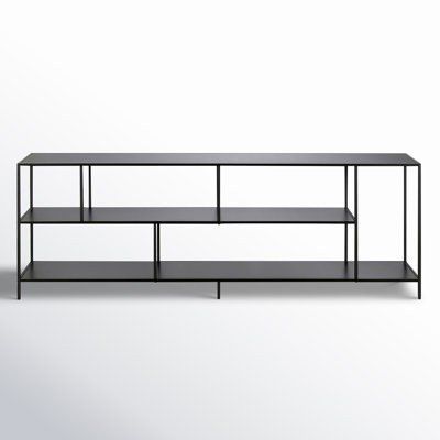 Industrial Blackened Bronze Finish Metal Console Table / Bookshelf - New in Box