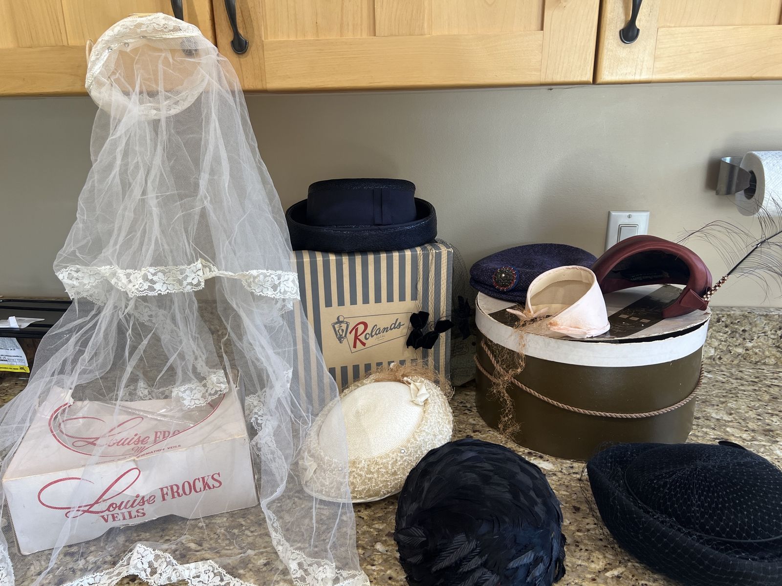 Vintage Hats And Veil
