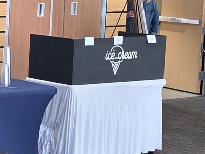 Ice Cream Stand for Wedding Receptions