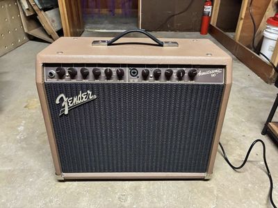 Fender Acoustasonic 90 Acoustic Guitar Amplifier - Brown/Black, 90W Combo Amp
