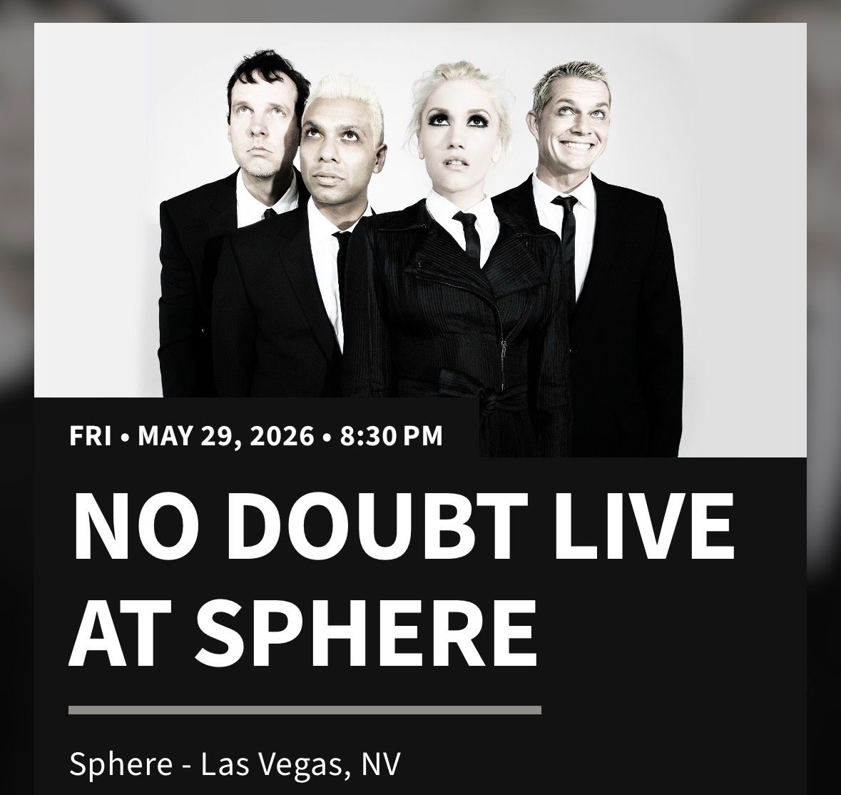 No Doubt May 29th best offer