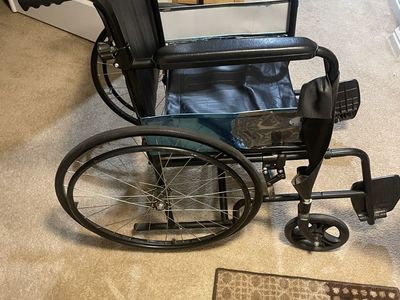 Manual Wheelchair - Black, Standard, Good Condition