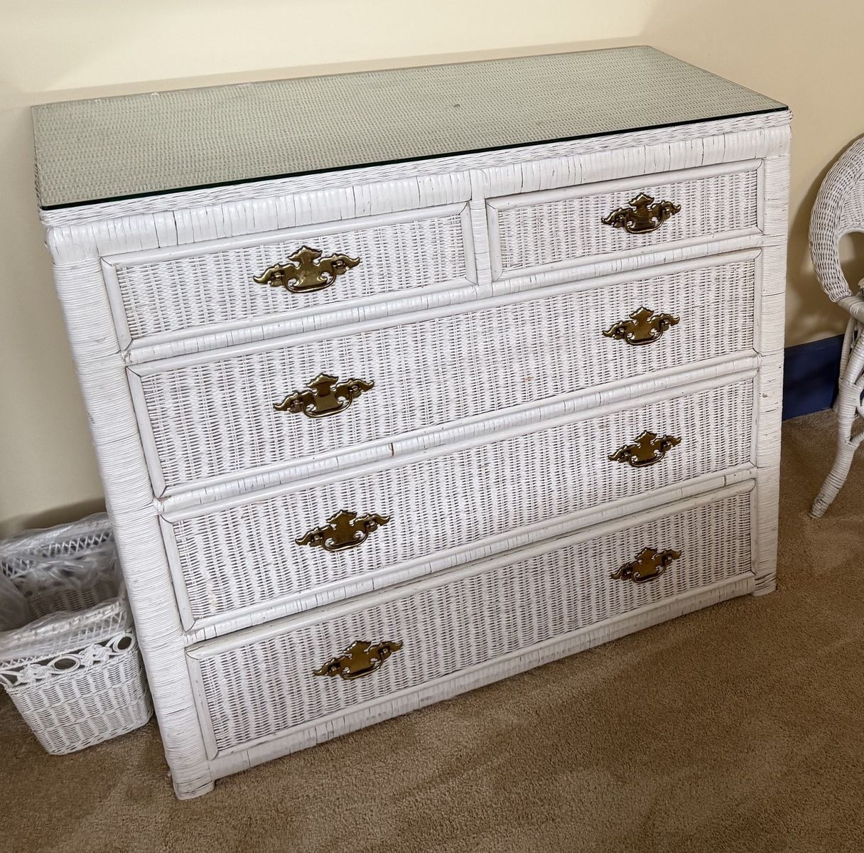 Wicker Dresser