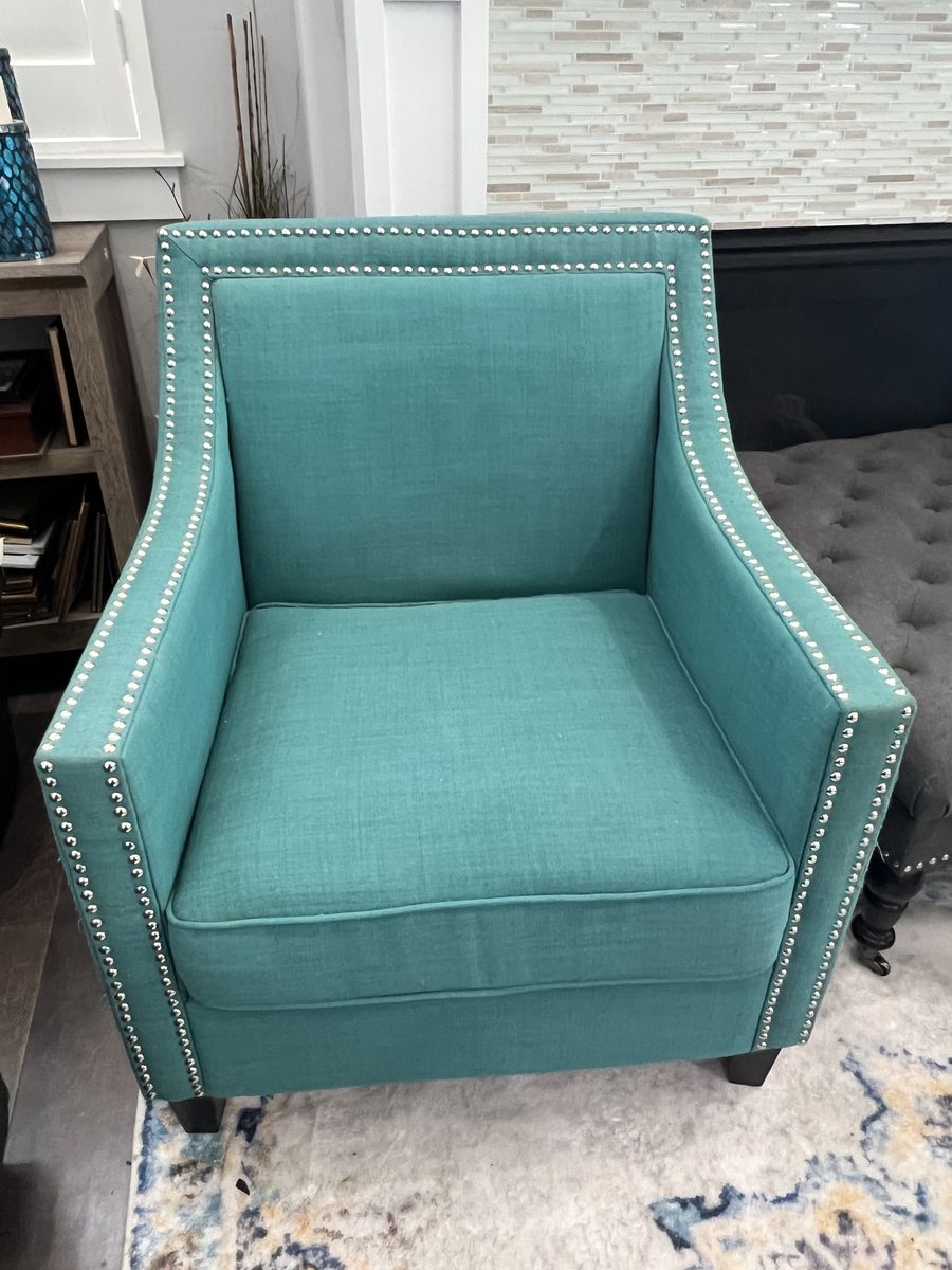Teal accent chairs