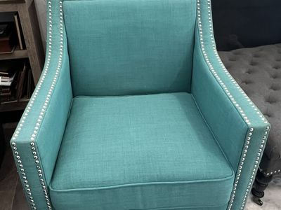 Teal accent chairs