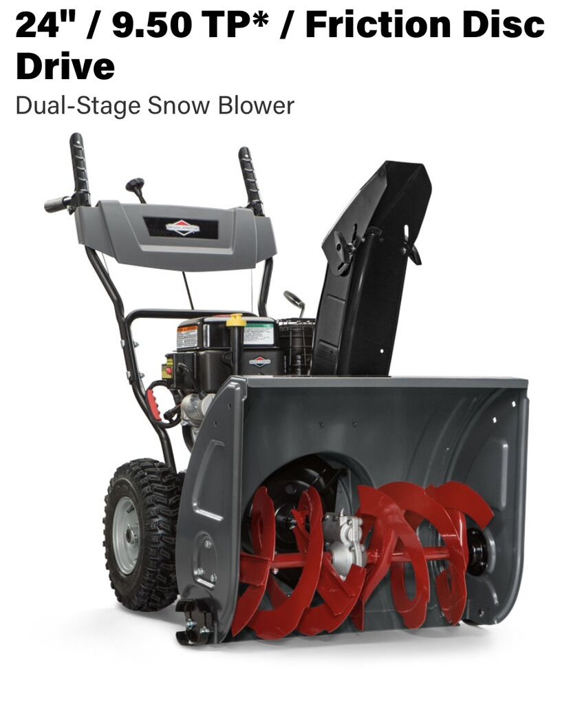 New 24in Briggs And Stratton Snow Blower