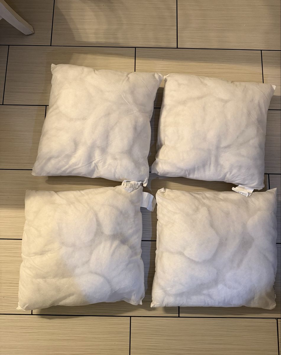 Four 20” x 20” pillow inserts