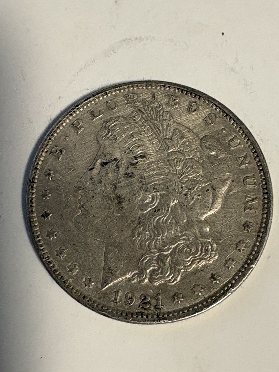 1921-D Morgan Silver Dollar — Denver Mint — 90% Silver