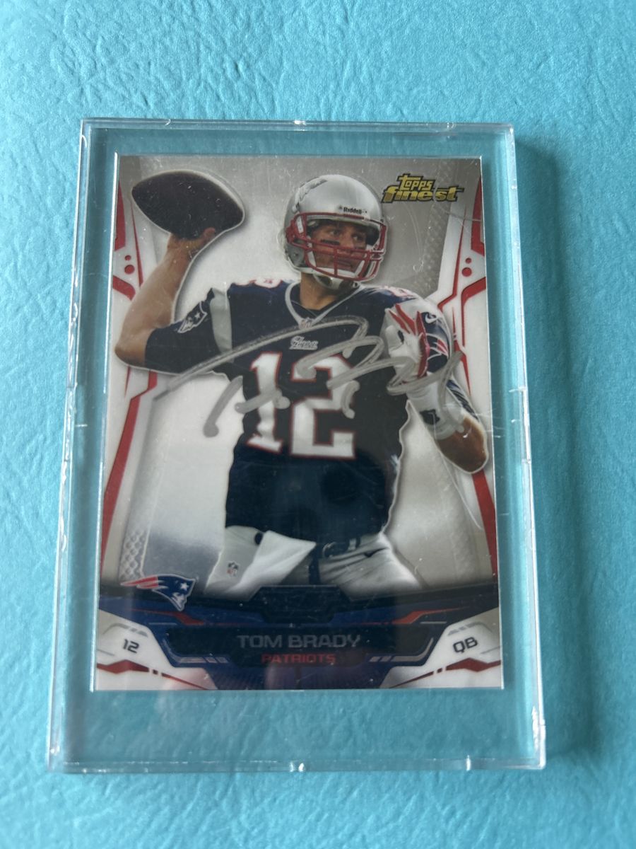 Tom Brady New England Patriots Autograph NFL Topps Finest Auto Card Hand Signed Super Bowl Champions