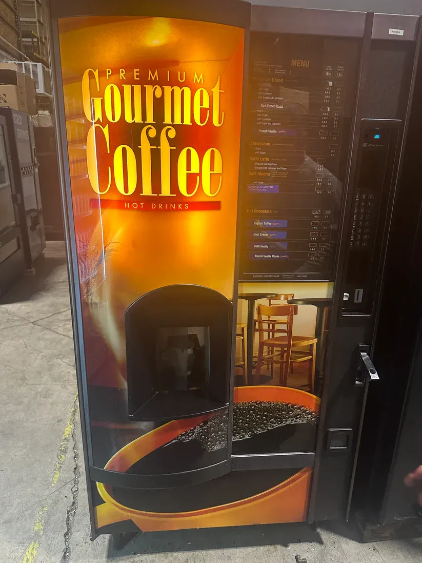 National 677D Coffee Vending Machine – Dual Cup Sizes, 2-Bean Grinder, Specialty Flavors