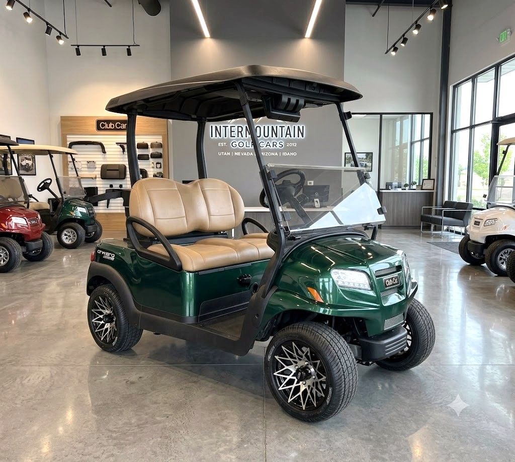 Premium New 2026 Metallic Green Lithium Club Car Onward Golf Cart