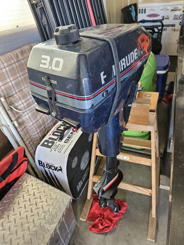 Evinrude 3.0 Outboard Boat Motor - Used