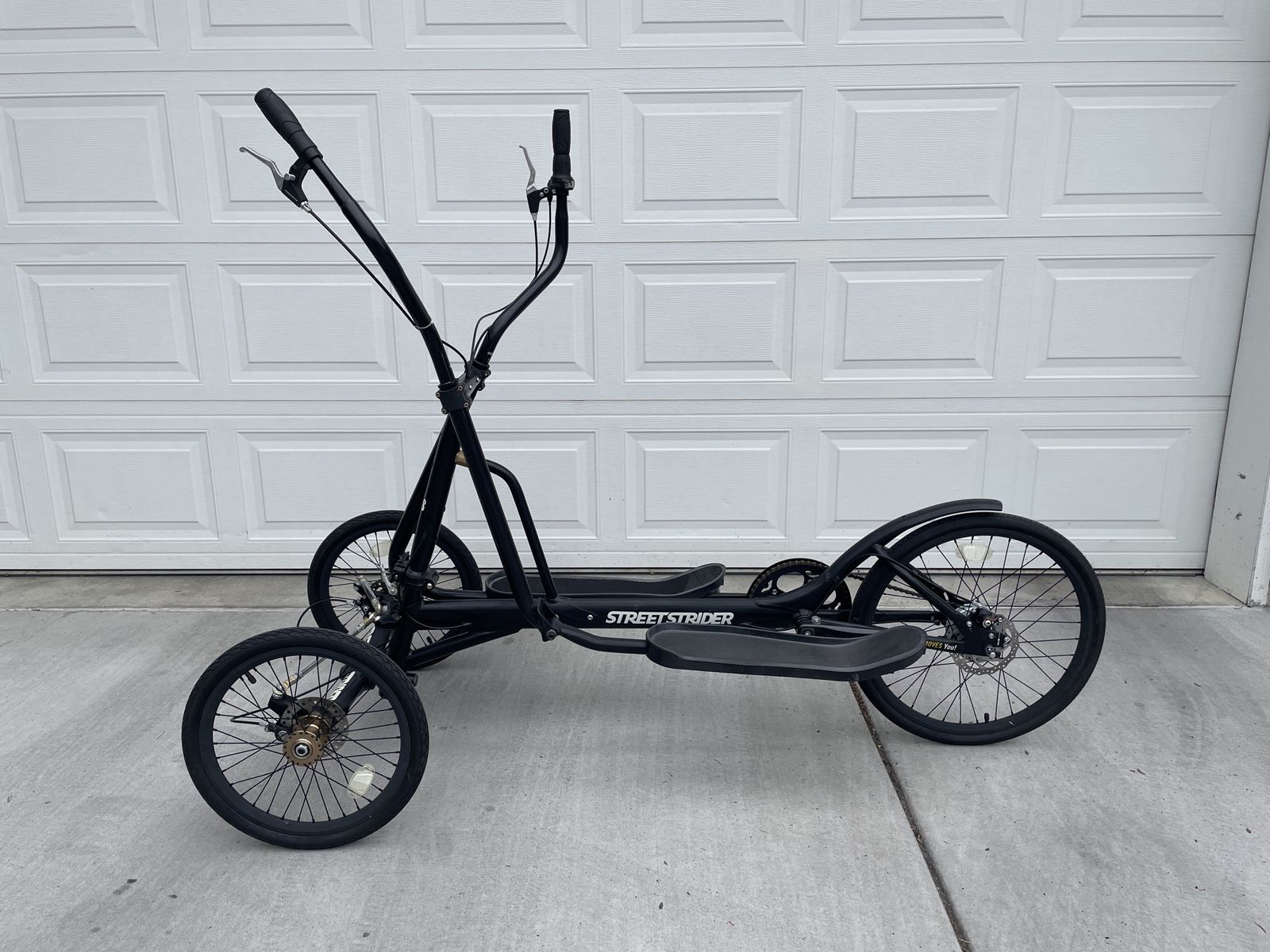 StreetStrider 8s Outdoor Elliptical Cross Trainer Bike - Black