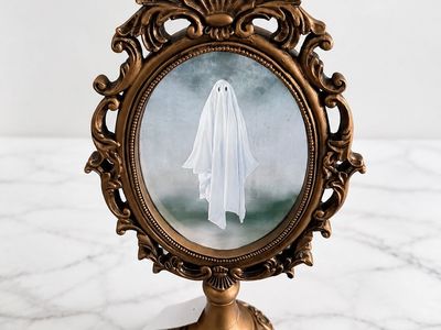 Martha Stewart Single Ghost Mirror - Halloween Decor