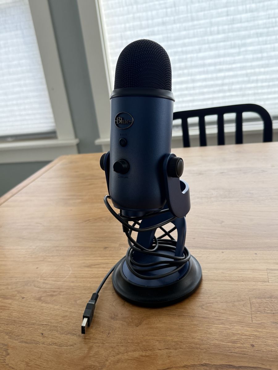 Blue yeti streaming, podcast, and gaming microphone