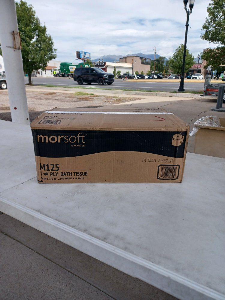 Morcon Morsoft M125 1-Ply Bath Tissue 24 Rolls Case