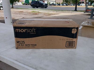 Morcon Morsoft M125 1-Ply Bath Tissue 24 Rolls Case