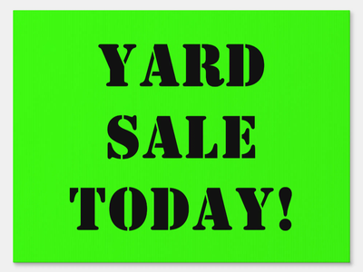 Yard sale off California ave