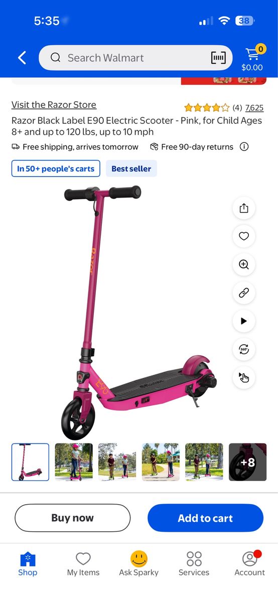 Pink Razor Electric Scooter