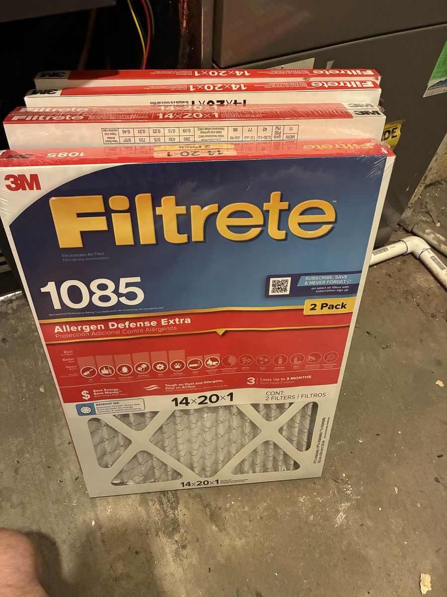FREE 6 14x20x1 Filtrete Furnace Air Filters