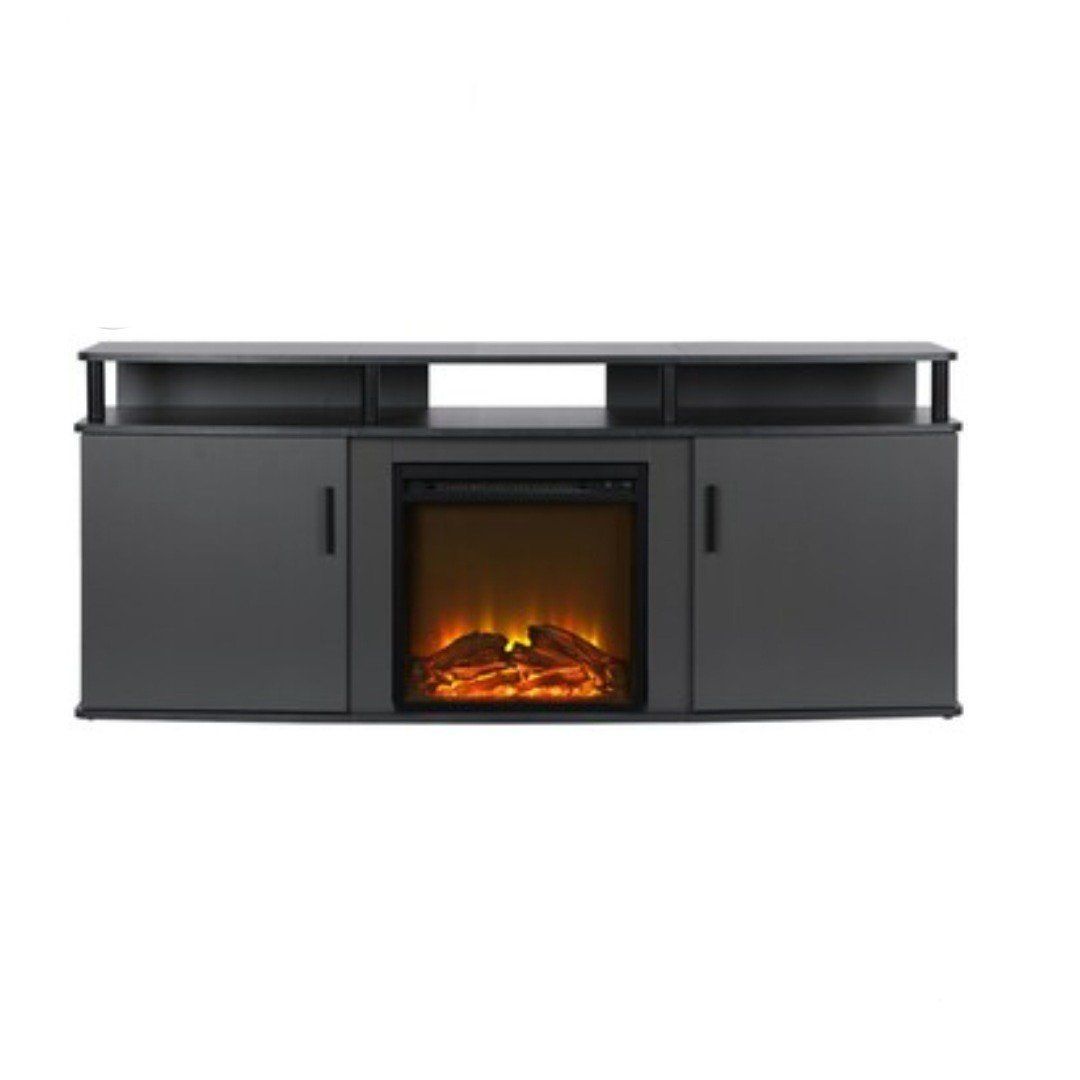 NEW- Ameriwood Home Carson Fireplace TV Stand