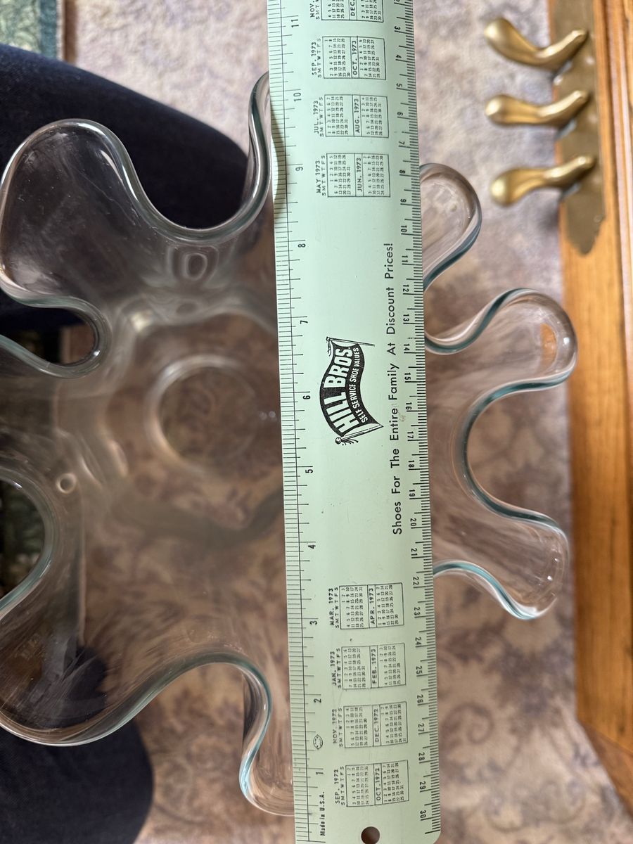 Thick, Sculptured Flower vase