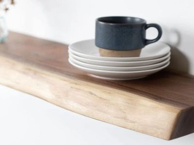 Artisan Born 36Lx12D Live Edge Walnut Floating