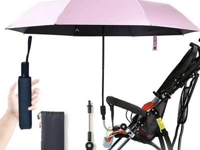 Clamp On Umbrella- Universal Parasol- pink