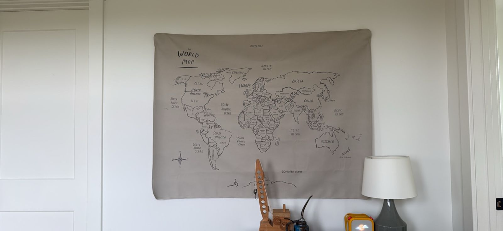 Gathre world leather map