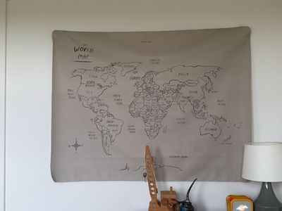 Gathre world leather map