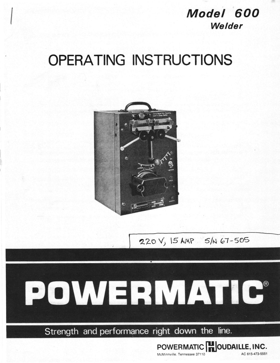 Bandsaw Blade Welder