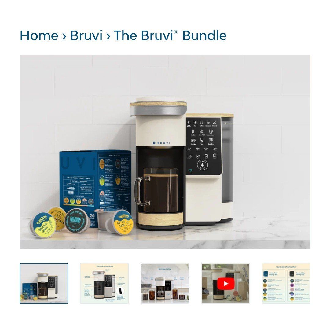 bruvi coffee maker with pods