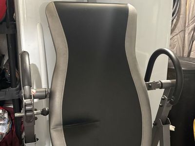 Elite Fitness Inversion Table - Black & Gray Back Stretching Machine