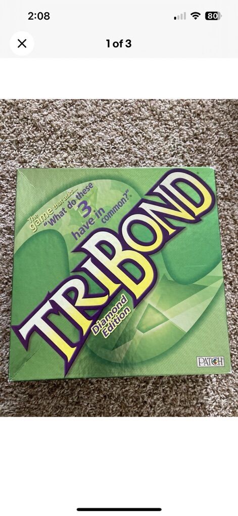 Vintage 2000  TriBond Diamond Edition Board Game