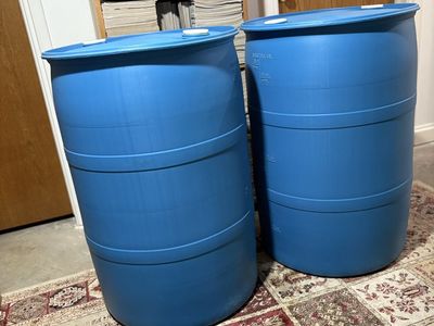 Blue Plastic Food Grade 55 Gallon Drum