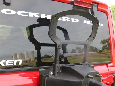 Rock Hard 4x4 Adjustable Spare Tire Carrier with CB Antenna Mount for JL Jeep Wrangler JL RockHard RH-90347