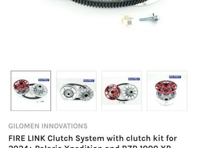 Gilomen Innovations FIRE LINK Clutch System for 2024+ Polaris Xpedition / RZR 1000 XP