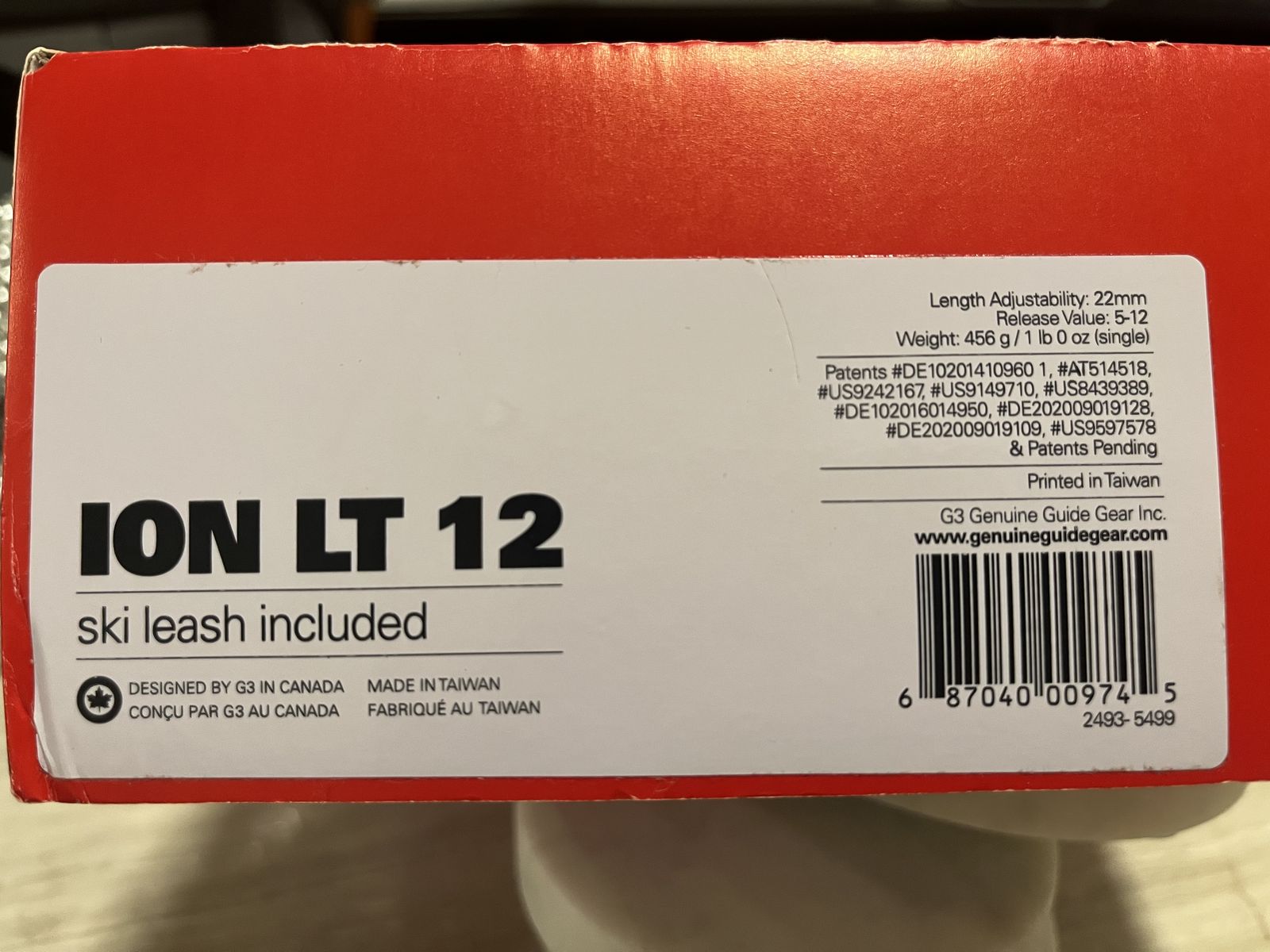 G3 Ion LT 12 AT Touring Binding