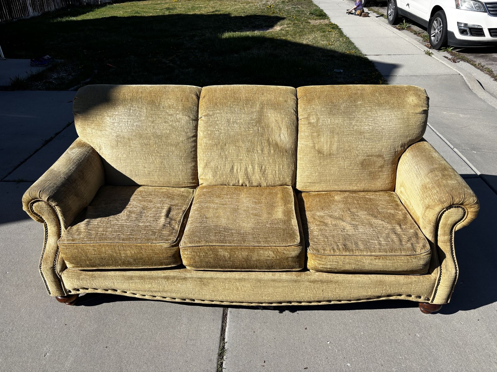 Very Comfortable Yellow Sofa