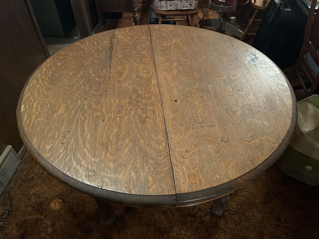 44” Round Dining Table & 2 Chairs-– $300