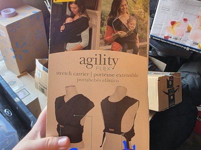 JJ COLE Agility Flex Stretch Carrier Baby Wrap - Black