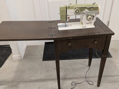 Vintage White Sewing Machine