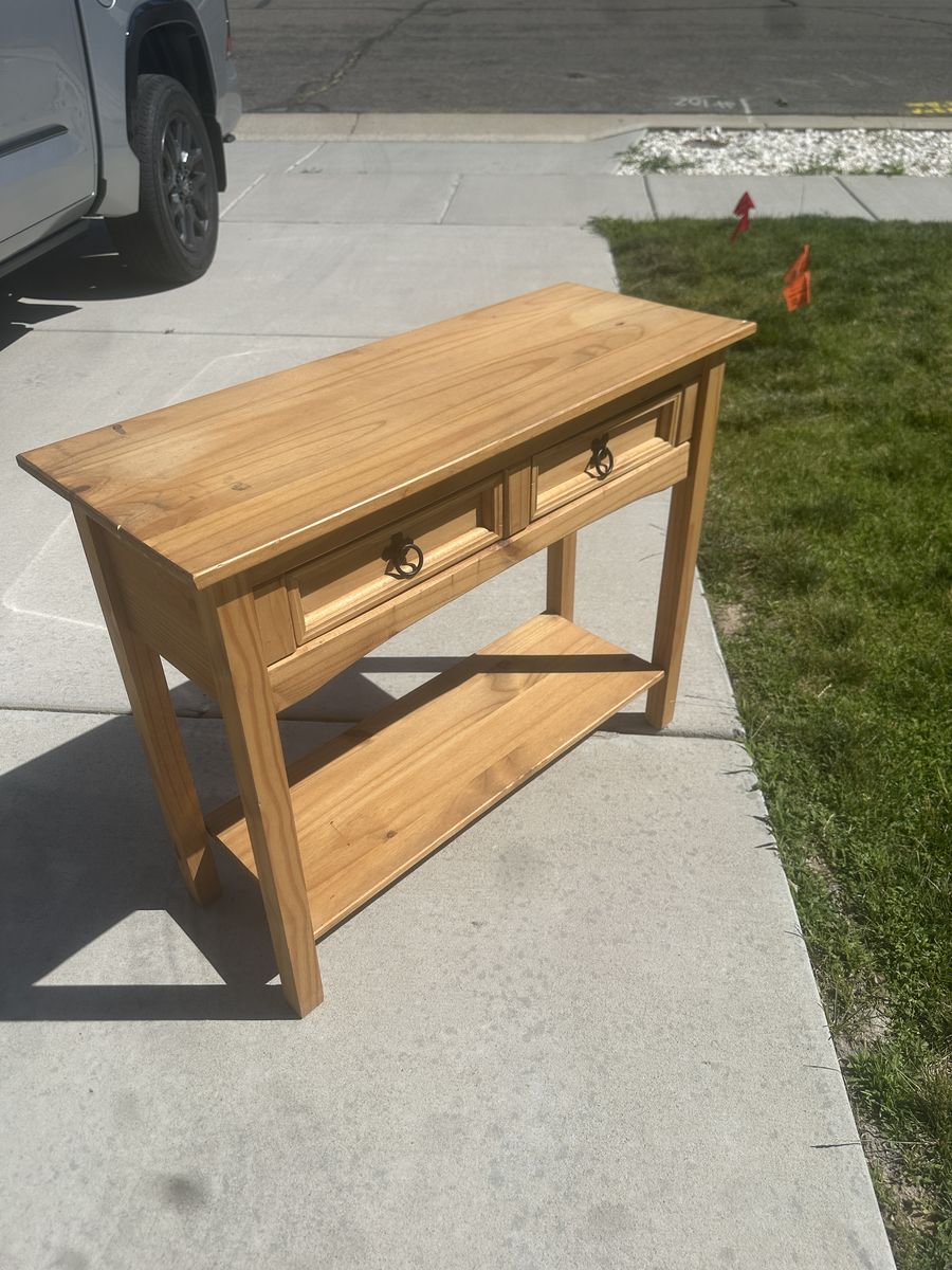 Wooden Entryway Table